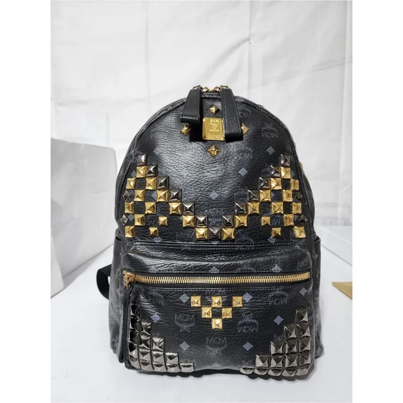 MCM | Bags | Mcm Visetos Studded Large Stark M Backpack  display picture 2